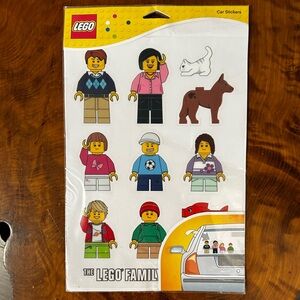 LEGO Family Car Window Decals – Set #850794 (New/Unused)